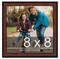 8x8 Decor Picture Frame with UV-Resistant Acrylic & Acid Free Backing, Available in 2 Finishes - Black and Brown